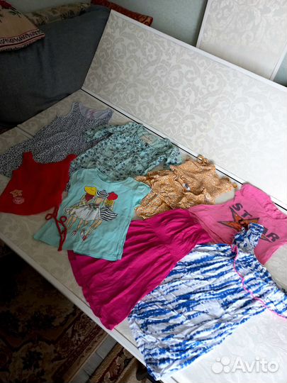 Вещи пакетом для девочки 128-140