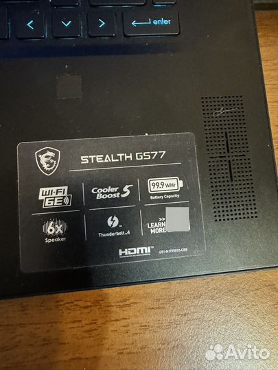 MSI stealth GS77