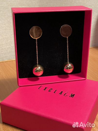 Серьги-подвески Exclaim