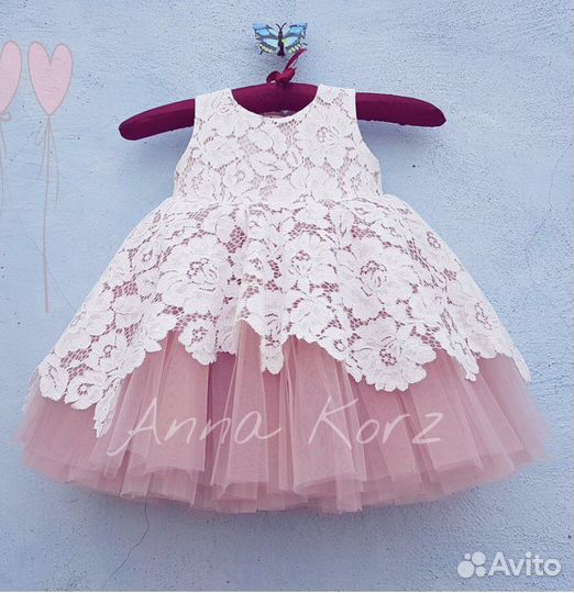 Нарядное платье для девочки Anna Korz 98-104
