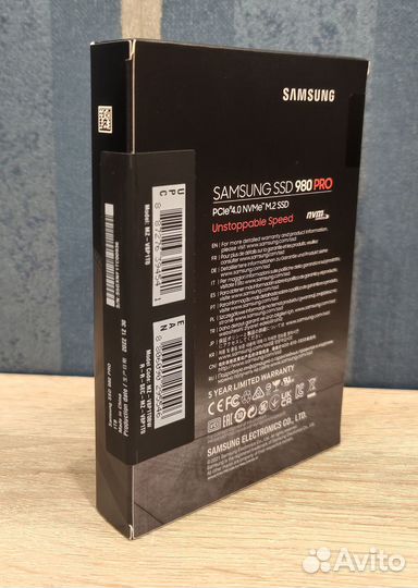 SSD Samsung M.2 980 PRO 1TB