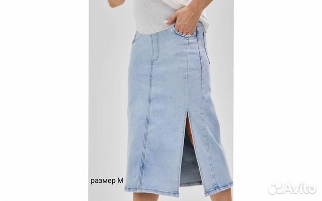 Юбка джинсовая для беременных размер М