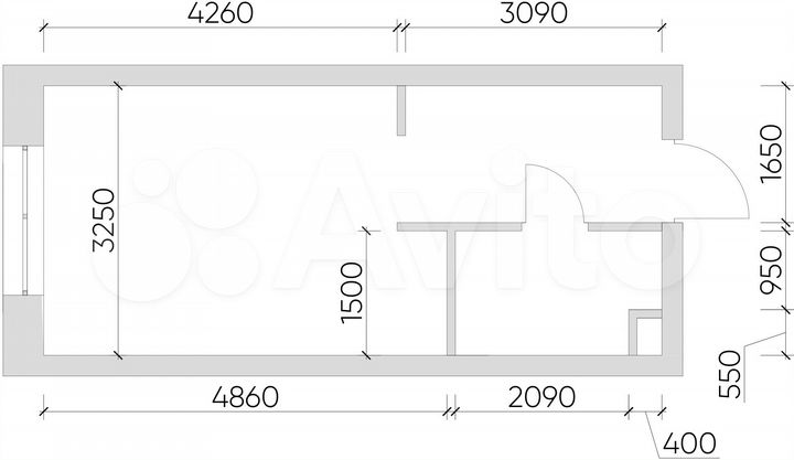 Апартаменты-студия, 23,5 м², 5/21 эт.