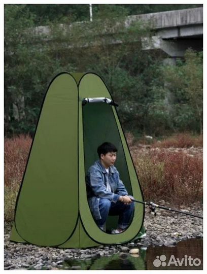 Автоматическая походная палатка душ-туалет (оранж)