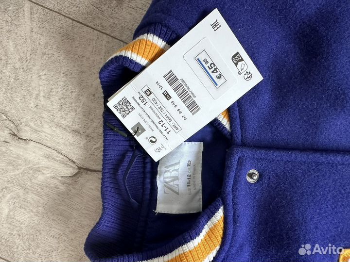 Бомбер для девочки zara 152