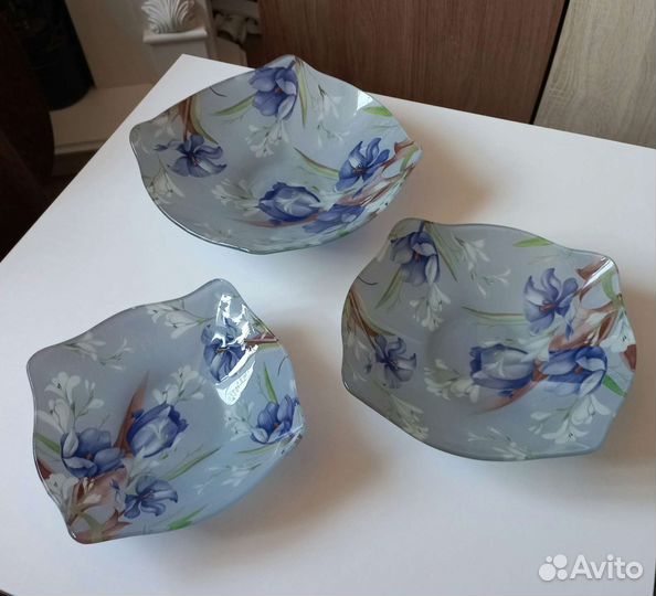 2 Набора салатников из 3-х штук, новый