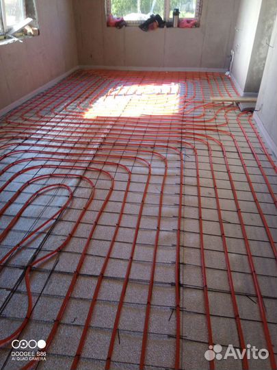 Теплый пол, водяной, электро, системы отопления