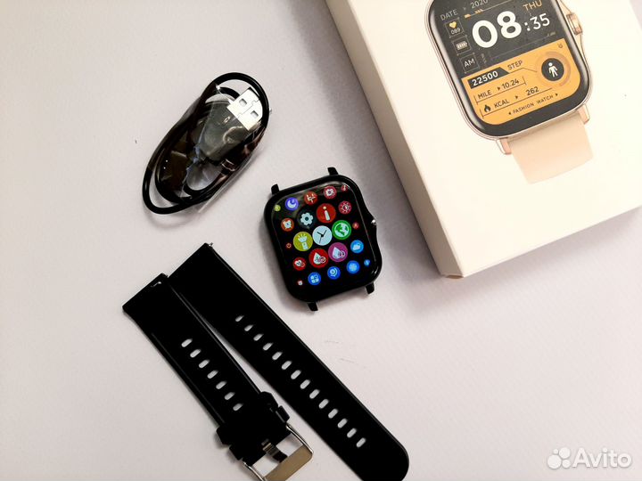 Смарт часы новые черные