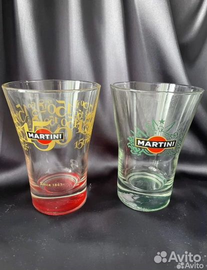 Юбилейный стакан Martini из толстого стекла