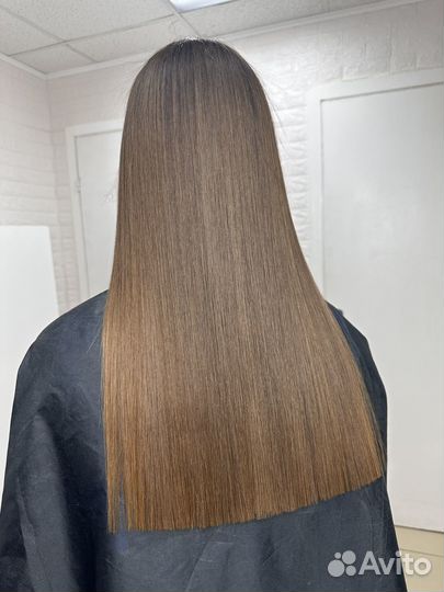 Кератиновое выпрямление волос