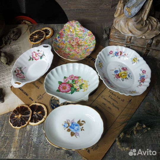 Антиквариат из Европы. Тарелочки в ассортименте