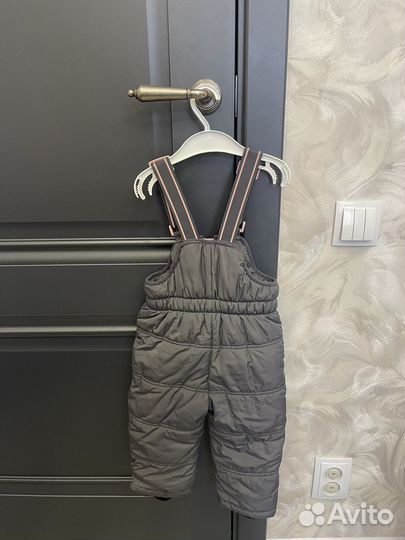 Демисезонный утепленный полукомбинезон babygo 86