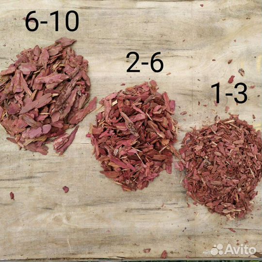 Кора лиственницы, сосны, грунты, террасная доска