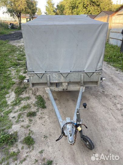 Усиленный оцинкованный прицеп трейлер Прораб