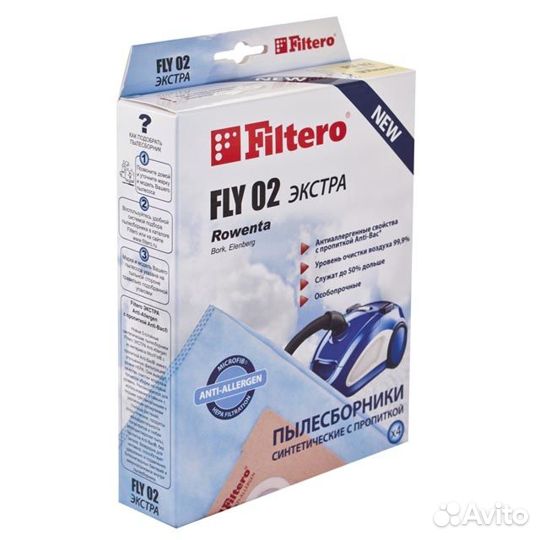 Пылесборники filtero FLY 02 (4)