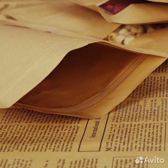 Крафт пакет с окном