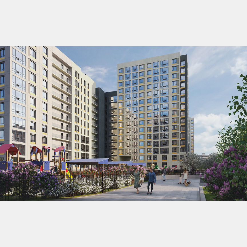 2-к. квартира, 62,1 м², 16/18 эт.