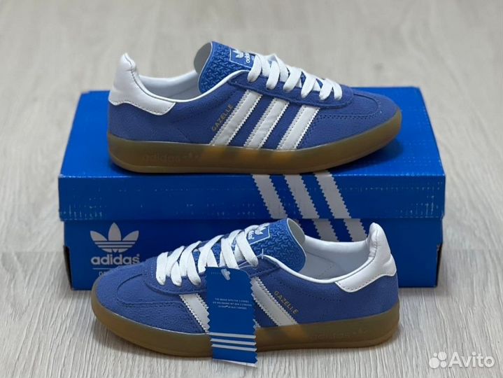 Кроссовки Adidas Gazelle Indoor Blue Fusion Gum