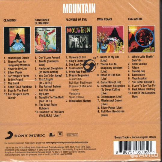 Mountain - Original Album Classics (5CD)