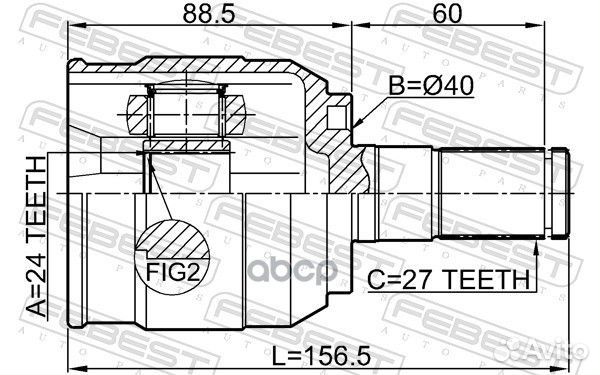 ШРУС внутренний правый 24x40x27 1211-IX352wdrh