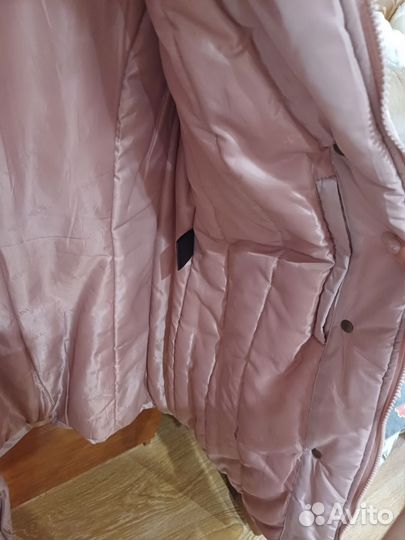 Пуховик женский с песцом