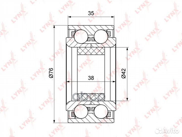 Комплект подшипника ступицы колеса перед WB