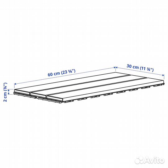 Utlangan IKEA 504.453.44 Напольная плитка для улицы 0,90 м² серая морилка