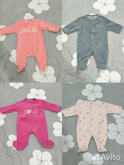 Комбинезоны велюровые Kiabi