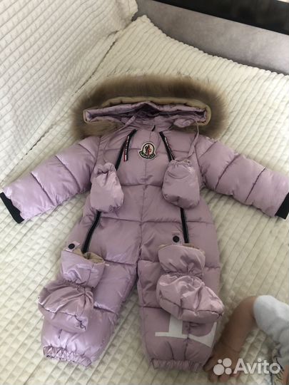 Зимний комбинезон для девочки 74 Moncler