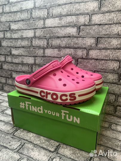 Женские Сабо Crocs Bayaband Clog Pink