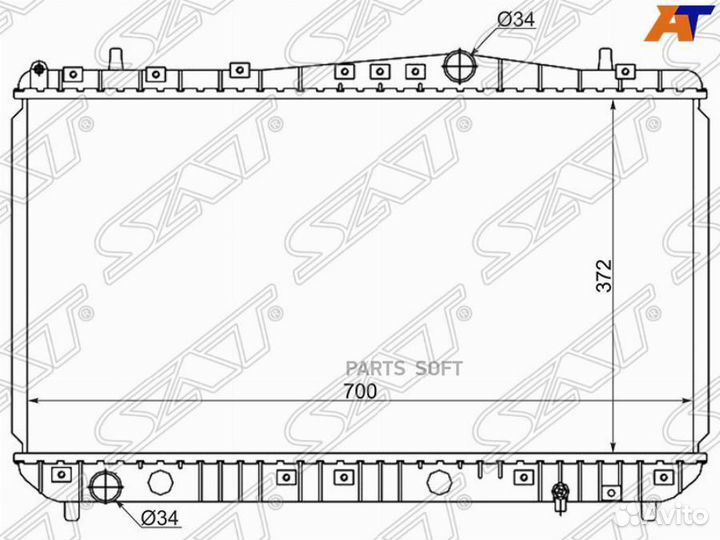 Радиатор охлаждения Шевроле Лачетти МКПП