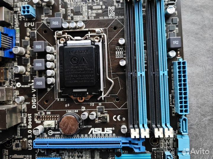 Материнская плата Asus b75m-plus lga 1155