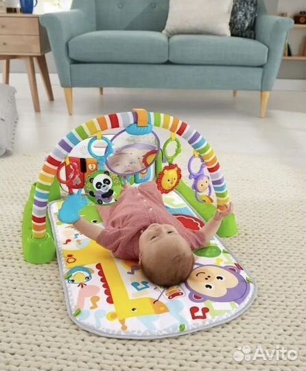 Игровой развивающий коврик с пианино Fisher Price