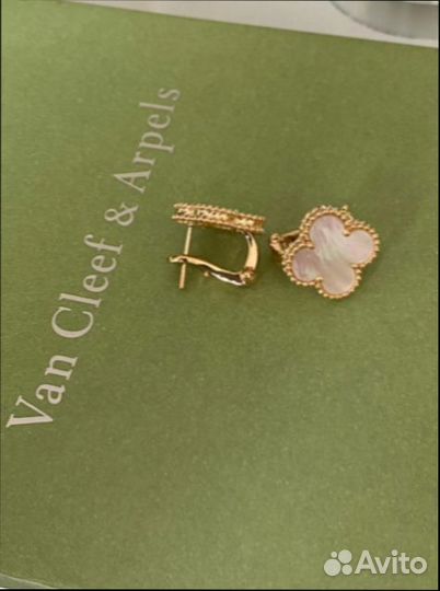 Серьги Van Cleef Vintage Alhambra