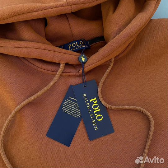 Толстовка polo ralph lauren коричневая