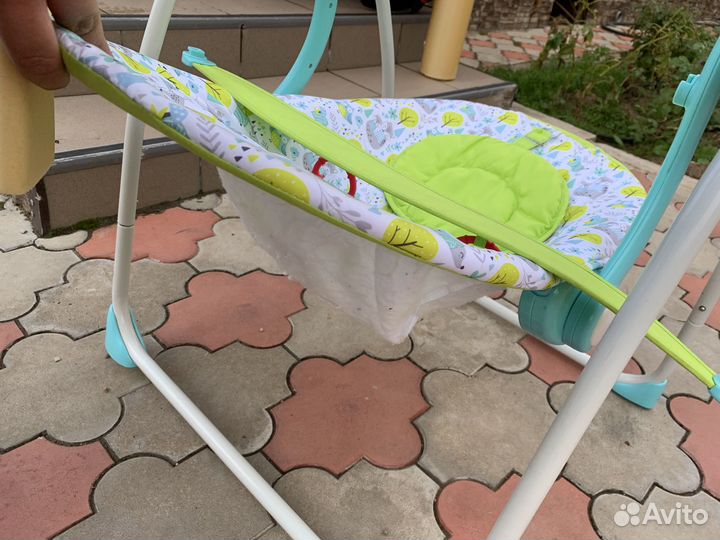 Детские качели электрические, лежанка