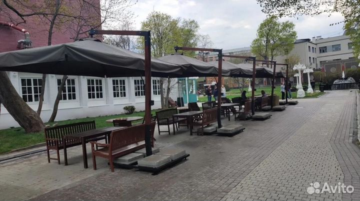 Зонты для летнего кафе. Зонт пляжный. Уличный зонт