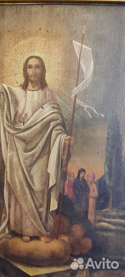 Большая Икона 19 век Вознесение храмовая антиквар