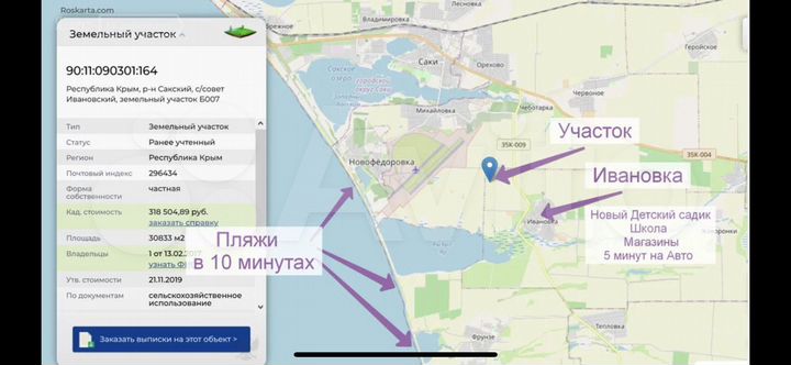 Участок 3,08 га (СНТ, ДНП)