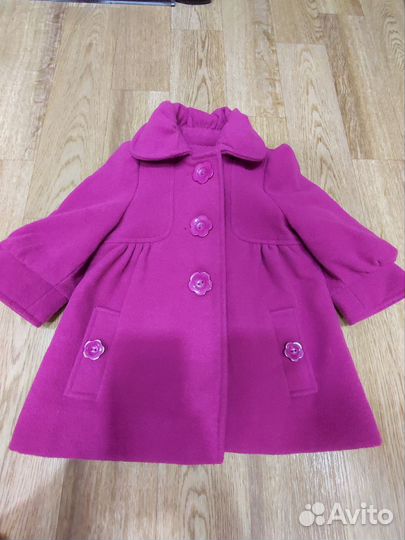 Пальто на девочку 80 см