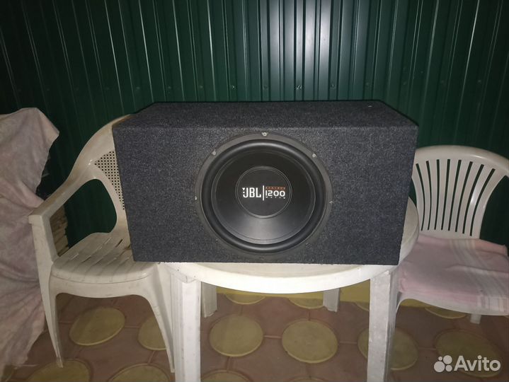 Сабвуфер 12 с коробом на щели