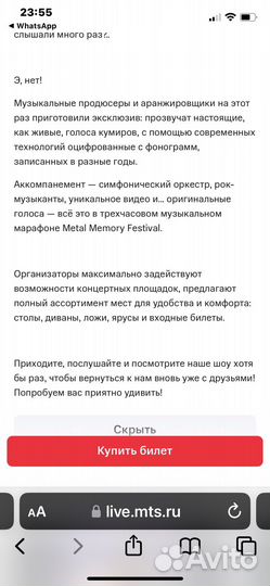 Концерт AC/DC и Metallica 28.10.23