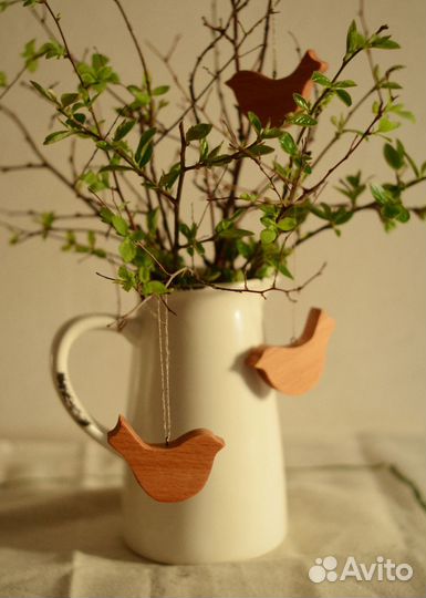 Птички из дерева