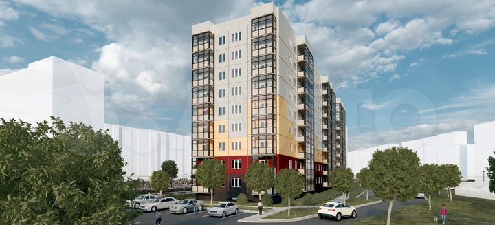 3-к. квартира, 72,4 м², 7/9 эт.