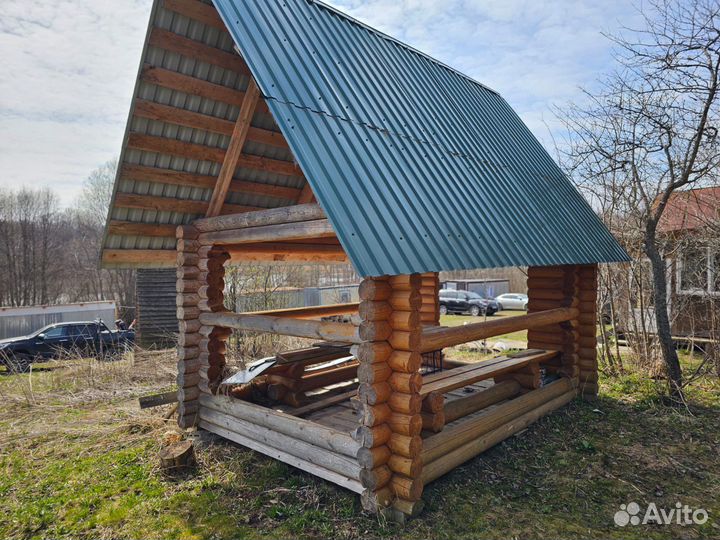 Сруб беседка