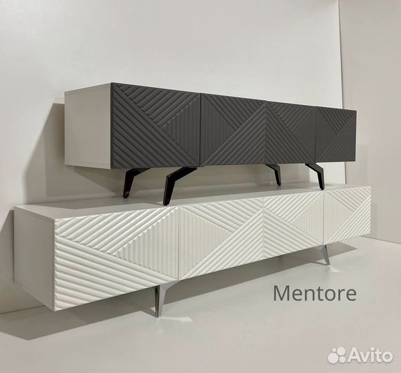 Тумба тв Bravo на опорах (графит)