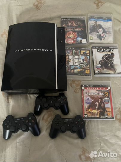 Sony playstation 3 fat прошитая с играми