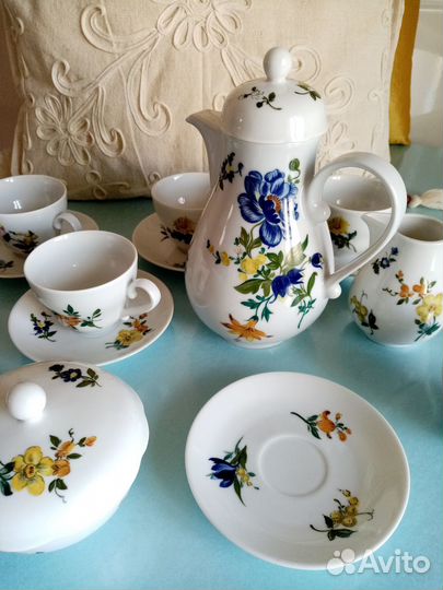 Кофейный сервиз Kahla ГДР. Винтаж