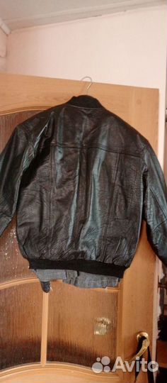 Пиджак мужской новый кожаный. Р 48-50