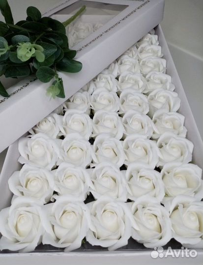 Розы из мыла/Мыльные розы 50 шт